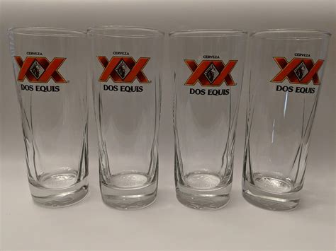 Dos Equis Cantina Style Pint Glass By Boelter Set Of 4 Beer Glasses