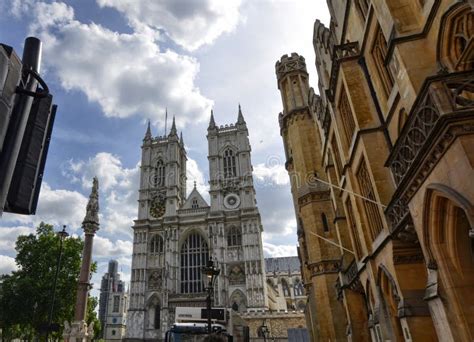 The Entrance To The Abbey Of Westminster Abbey On The Occasion Of A