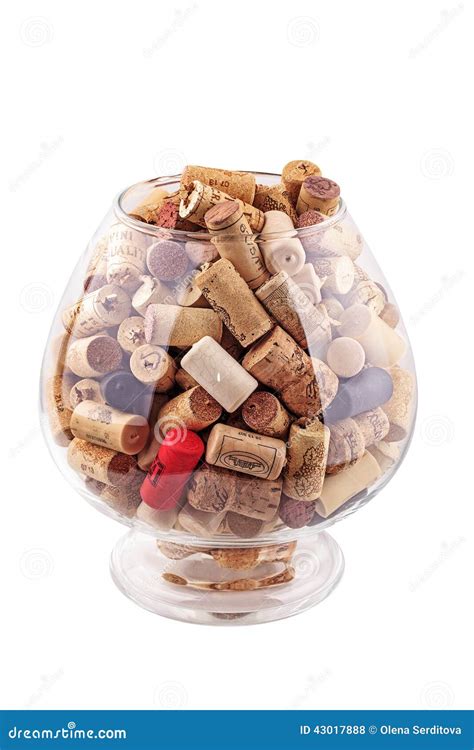 Stack Of Wine Corks Isolated On White Stock Photo Image Of Cork