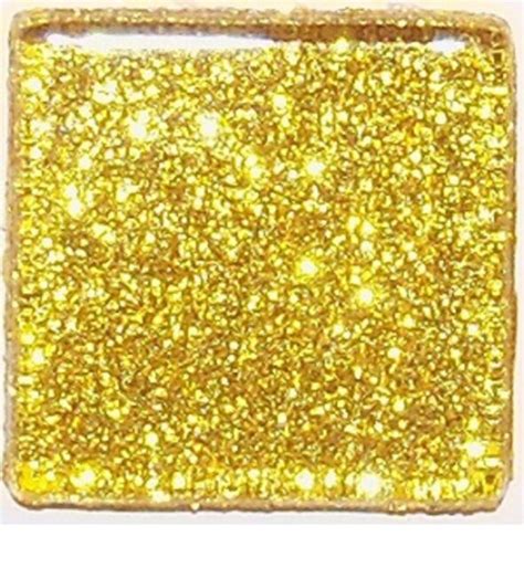 Glitter Glass Mosaic Tiles Bright Gold 1 Inch 15 Tiles Craft And Art Tiles Ebay