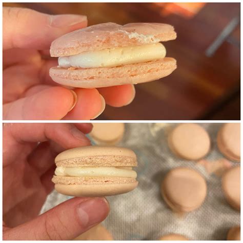 First Macaroon Attempt Vs Today Rbaking