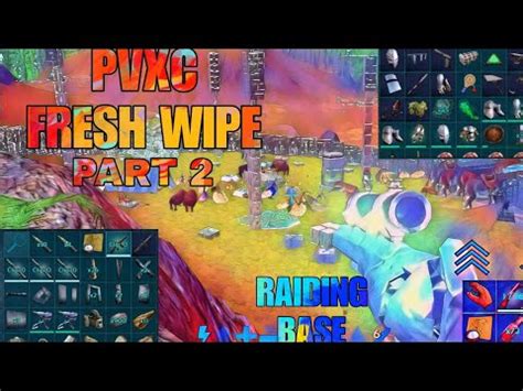 ARK MOBILE PVP FRESH WIPE PART 2 RAIDING BASE OP LOOT YouTube