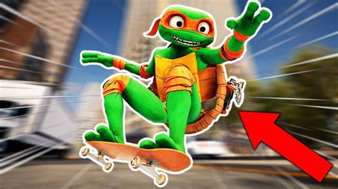 SKATEBOARDING AS A NINJA TURTLE Session YouTube