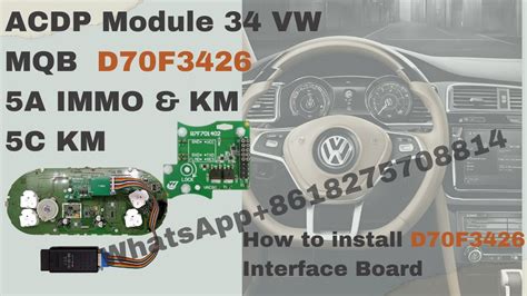 How To Install Acdp Module D F Interface Board To Vw Mqb