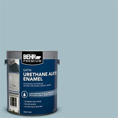 Behr Premium Gal Ppu Clear Vista Urethane Alkyd Satin Enamel