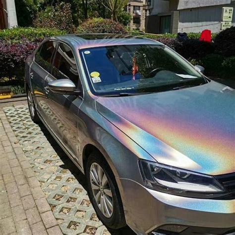 Rainbow Holographic Glitter Chameleon Laser Car Vinyl Wrap Manufacturers