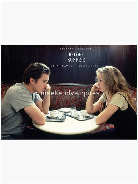 "Before Sunrise Poster " Poster for Sale by weekendvampires | Redbubble