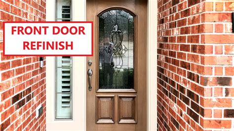 Refinishing A Wood Front Door Youtube