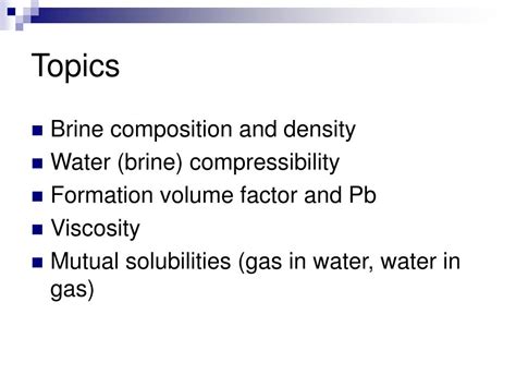 Ppt Properties Of Oilfield Waters Powerpoint Presentation Free