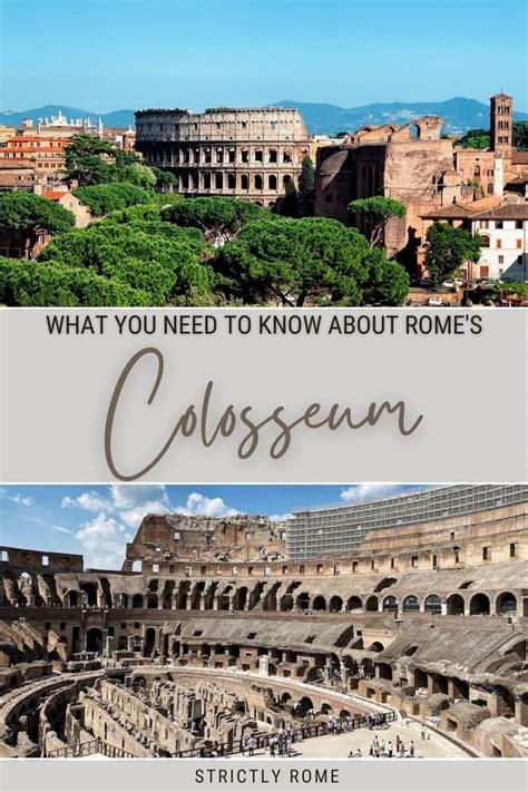 The Colosseum In Rome Italy With Text Overlay That Reads What You Need