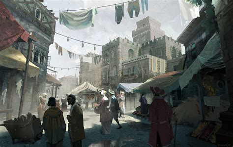 ArtStation - Explore | Concept art world, Concept art, Medieval market