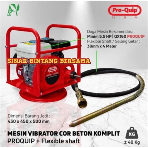 Jual MESIN VIBRATOR COR BETON ENGINE BENSIN KOMPLIT SELANG 6 METER