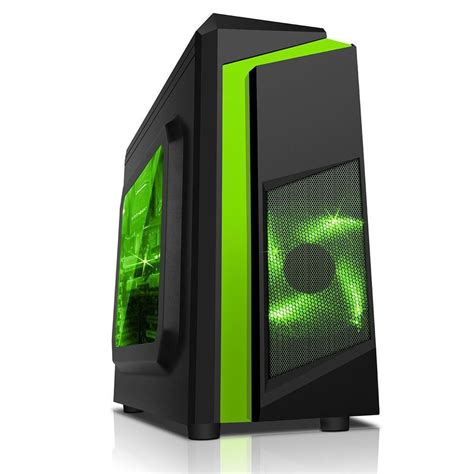 Cit F3 F3 Micro Atx Pc Gaming Case Blackgreen For Sale Online Ebay