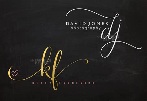 Custom Handwritten Logo Signature Design Heart Initials