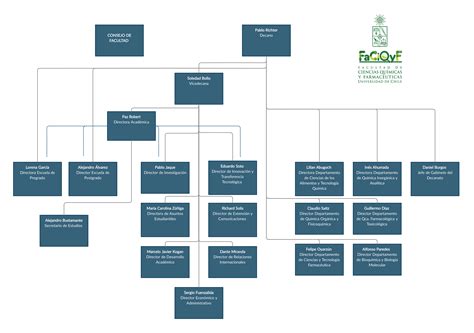 Organigrama Facultad de Ciencias Químicas y Farmacéuticas Facultad de