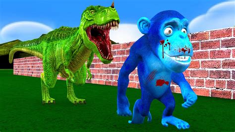 Temple Run Funny Monkey Run Away From Zombie Dinosaur Giant Elephant