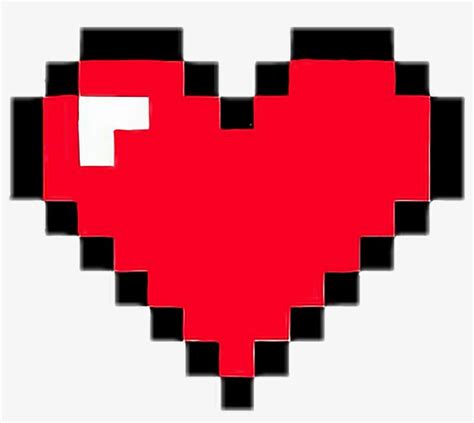 Heart Pixelart Game Retro Red Minecraft Life Pixel Corazon De 8 Bits