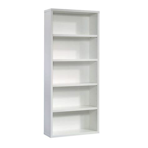SAUDER Select 72.717 in. Soft White 5-Shelf Standard Bookcase 427260 ...