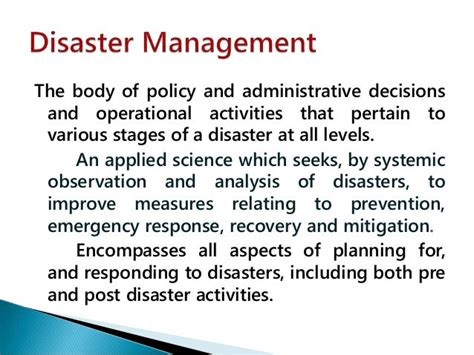 Disaster Mangement For Class Ix Cbse Based