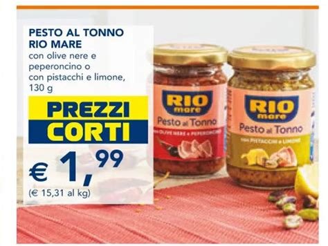 Rio Mare Pesto Al Tonno Con Olive Nere E Peperoncino O Con Pistacchi E