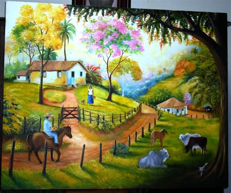 Paisagem Rural Paisagem Rural Pintura Em Telas Paisagem Lindas