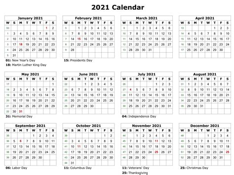 Government Julian Calendar 2021 | Free Printable Calendar with regard ...