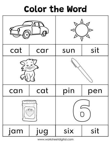 Cvc Words Worksheets 15 Worksheets Library