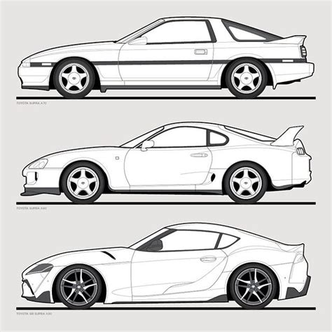 28 Toyota Supra Drawing Outline Antonykanwara