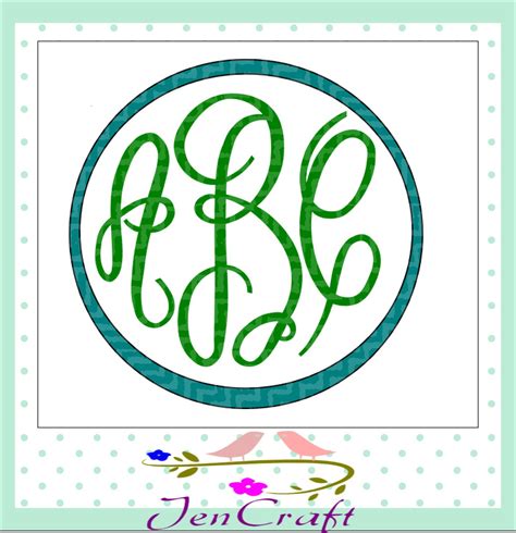 Free Circle Monogram Font Download For Cricut | Paul Smith