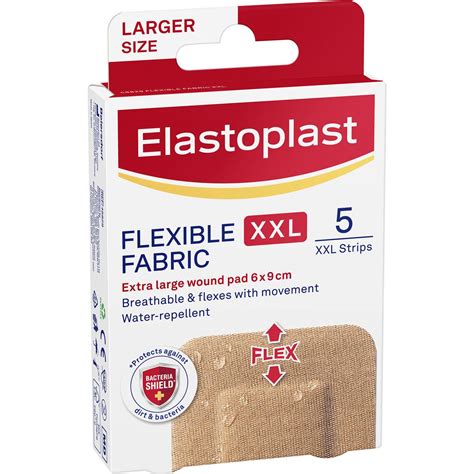 Elastoplast Flexible Fabric Xxl Breathable Plasters For Wound