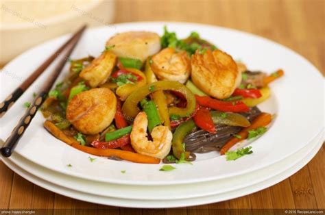 Shrimp And Sea Scallop Stir Fry Recipe