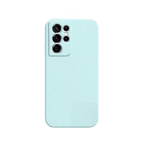 Generico Carcasa Silicón Para Samsung Galaxy S21 Ultra Verde Menta