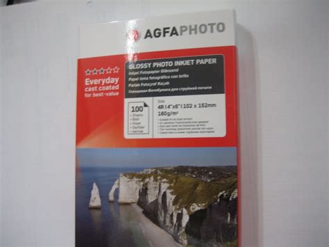 Agfa Photo Photopapier 10x15 Cm A6 100 Blatt Sheet 180g Glossy Paper