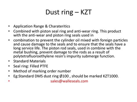 PPT - Ptfe Kzt Seals-hydraulic cylinder kzt seals-KZT PTFE Wear Ri ...