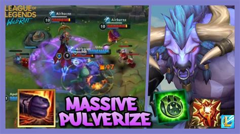 MASSIVE PULVERIZE Playing As Alistar Alistar Gameplay Vs Lulu