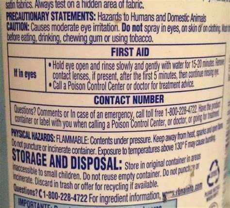 Lysol Disinfectant Spray Ingredients Label Cool Product
