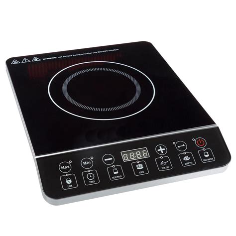 Portable Induction Cooktop 1800 Watt Single Burner Electric Hot Plate 917971SLQ The Home Depot