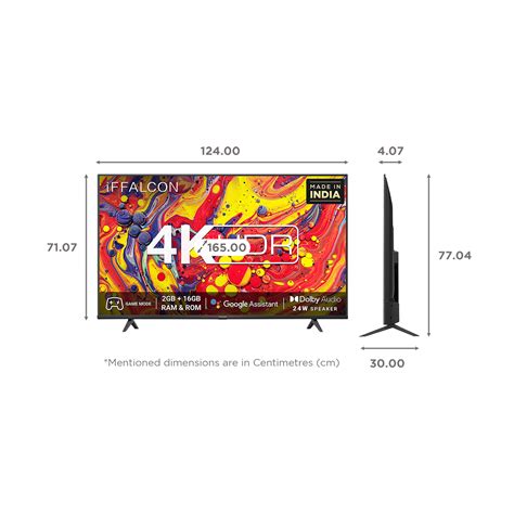 Buy IFFALCON U61 164 Cm 65 Inch 4K Ultra HD LED Smart Android TV With