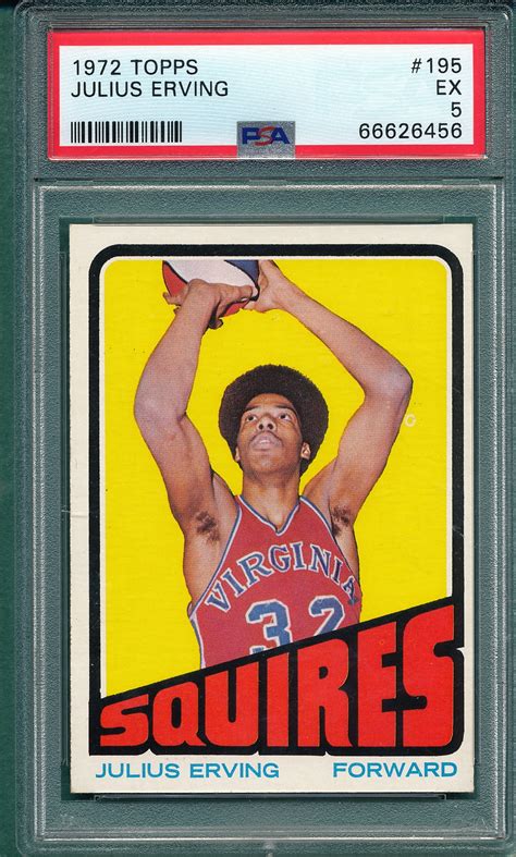 Lot Detail Topps Bskt Julius Erving Psa Rookie