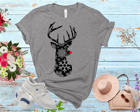 Christmas Deer Head Svg Deer Head Clipart Deer Head Silhouette Cut File