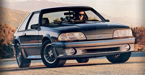 Dark Shadow Blue 1987 Ford Mustang