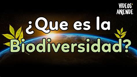 ¿qué Es La Biodiversidad Videos Aprende Youtube