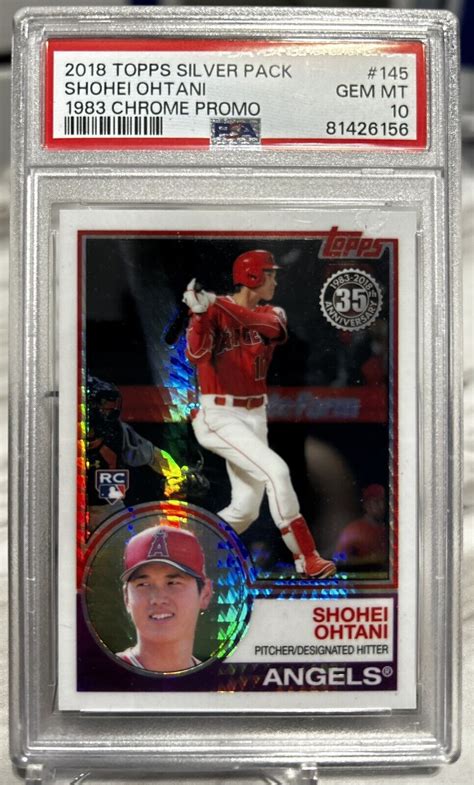 Shohei Ohtani 2018 Topps Silver Pack 145 1983 Chrome Promo Update