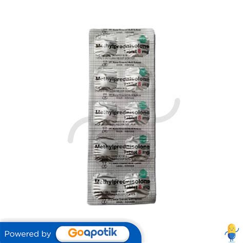 Methylprednisolone Rama 8 Mg Tablet Kegunaan Efek Samping Dosis Dan