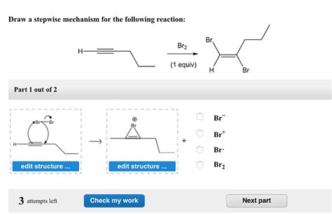 Solved Draw A Stepwise Mechanism For The Following Reaction Chegg