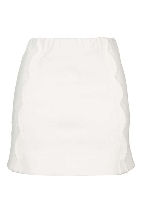 Scallop Mini Skirt Mini Skirts Topshop Outfit Topshop