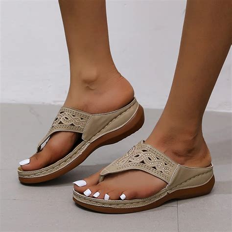 Orthopedic Wedge Sandals For Women Dressy Summer Comfortable Walking Sandals With