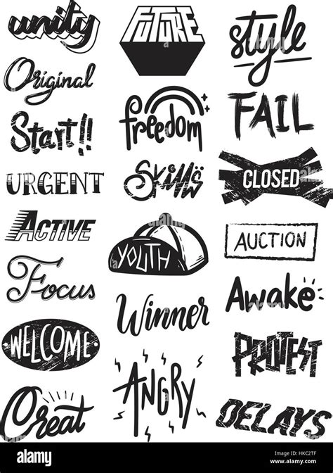 Typographic Illustration Stock Vector Images Alamy