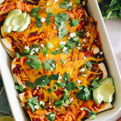 Black Bean Enchiladas [vegetarian] The Healthy Maven