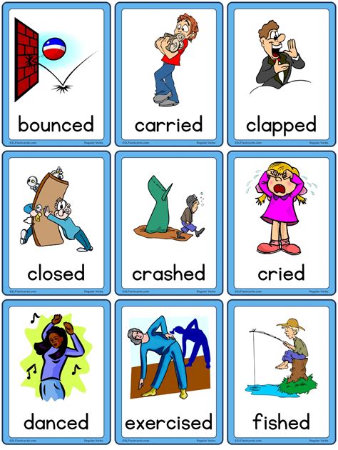 16+ Esl Flashcards Verbs PNG | Esl Blogs